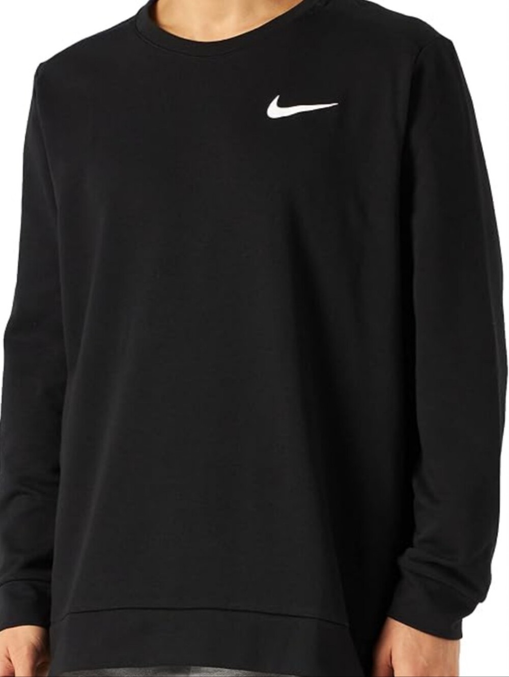 Nike Men’s Black Crewneck Sweatshirt with Swoosh Men's
